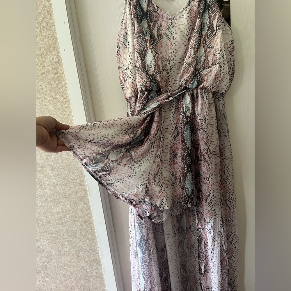 Peach Love California Multicolor Snake Print Dress - Picture 8 of 8